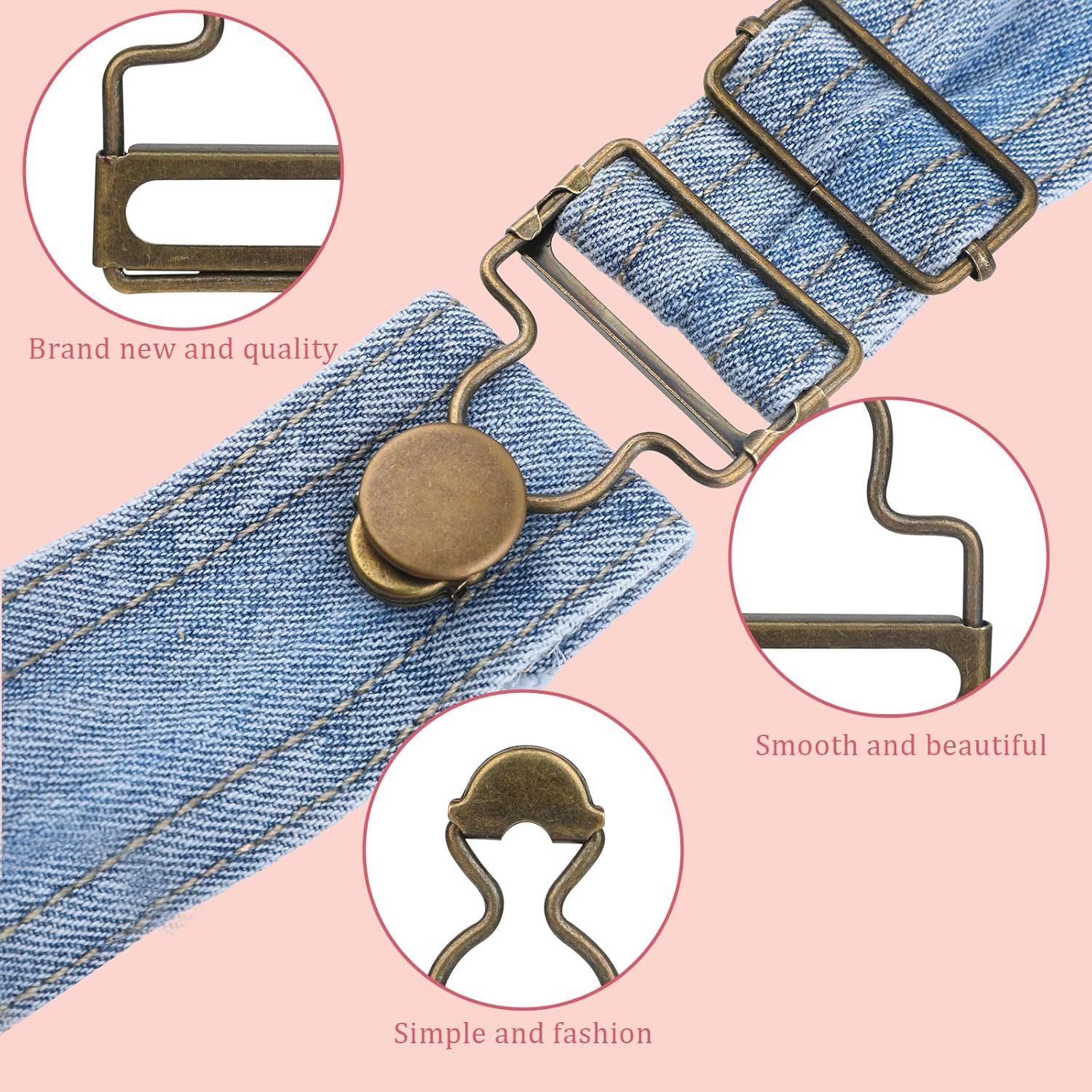 6 Sets Overalls Buckles, 1.25 inch Metal Overall Replacement Clasp Clips with Adjustable Tri Glide Slide Buckle and Buttons, DIY Button No-Sew Accessories for — image 5