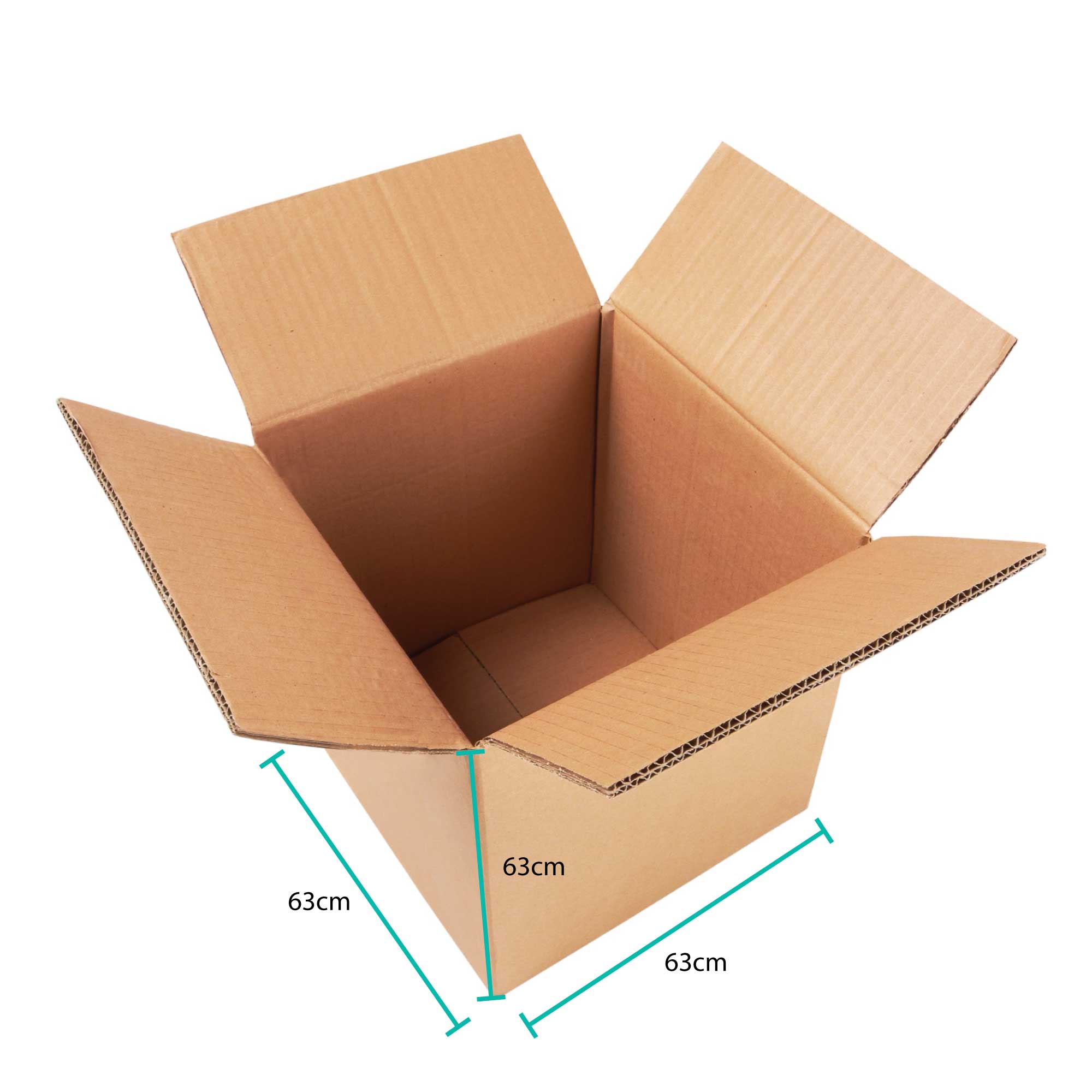 8x Cardboard Boxes 63x63x63cm Large Heavy Duty Strong Moving Packing Carton โ image 2