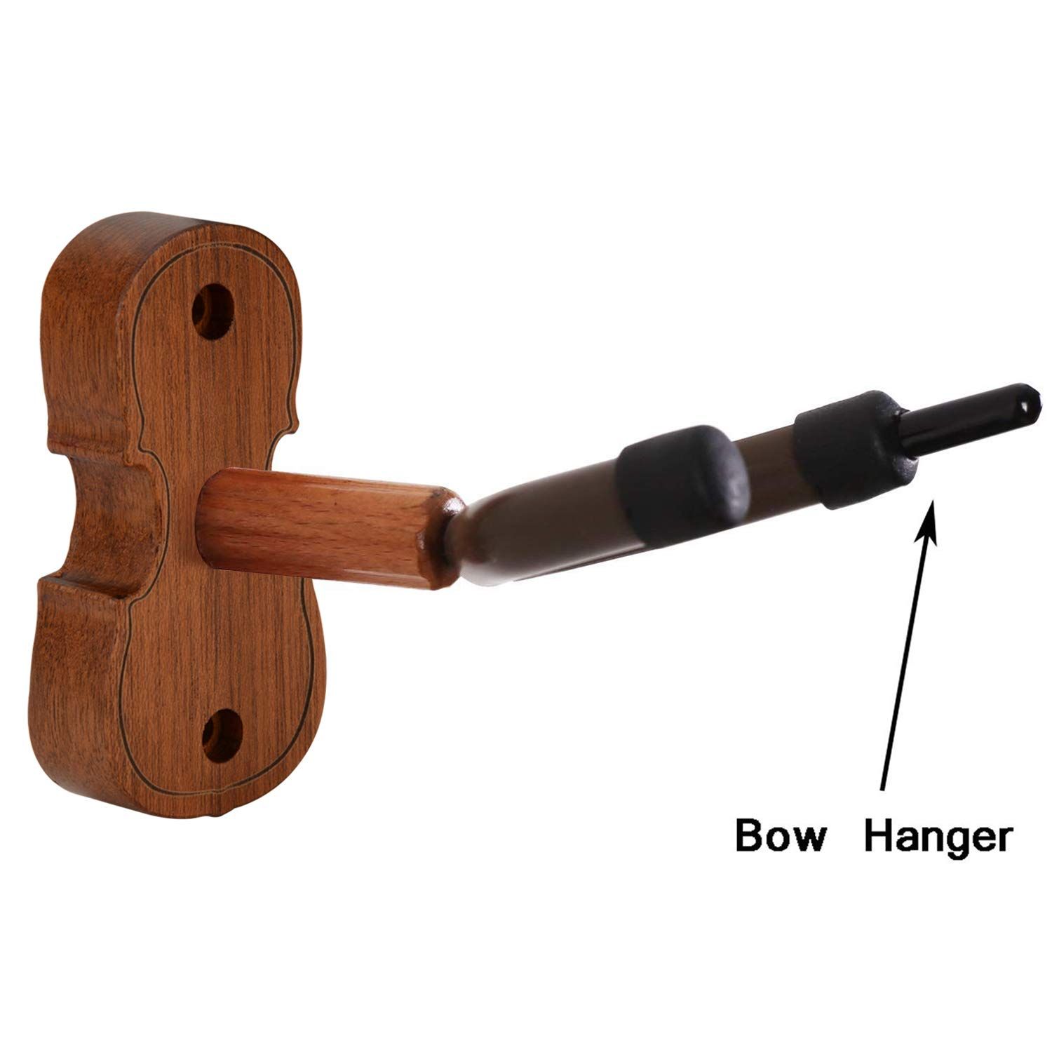 Violin Wall Mount Violin Hanger with Bow Hook Home & Studio Rosewood Violin/Viola Stand Special design โ image 2