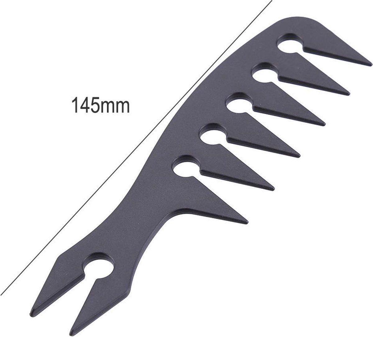 Coarse Anti-Tangle Comb | Hair Detangling | Barber Comb | Hairdresser Comb | Hair Accessory | Black — image 3