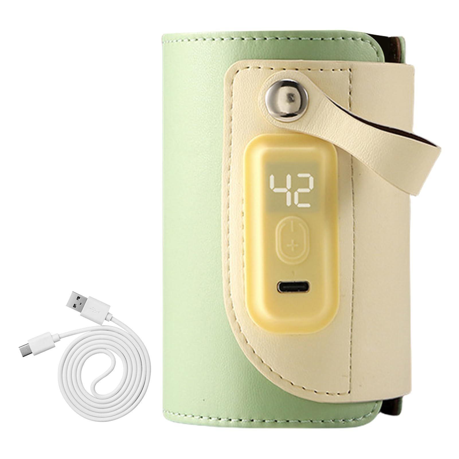 USB Bottle Warmer for Travel, Baby Bottle Warmer Portable Travel, Bottles Insulator Sleeve Rapid Heating Intelligent Nursing Bottle