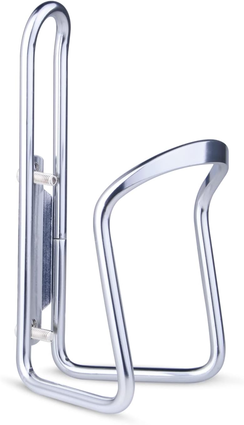 1Pack Lightweight Aluminum Alloy Cycling Bicycle Water Bottle Cage Holder Bracket for Outdoor Activities (Silver), Bike Accessories — image 2