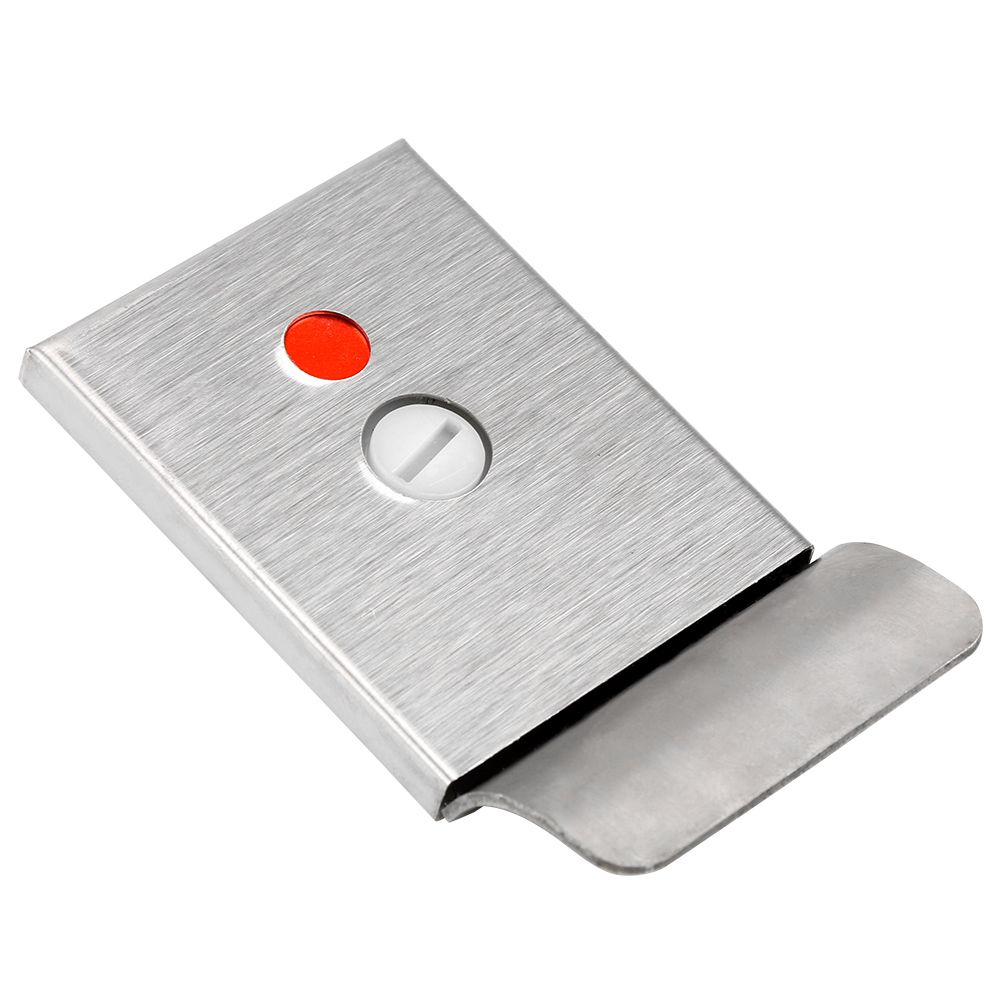Bathroom Toilet Privacy Bolt Door Lock with Vacant Engaged Indicator and Screw Fittings — image 6