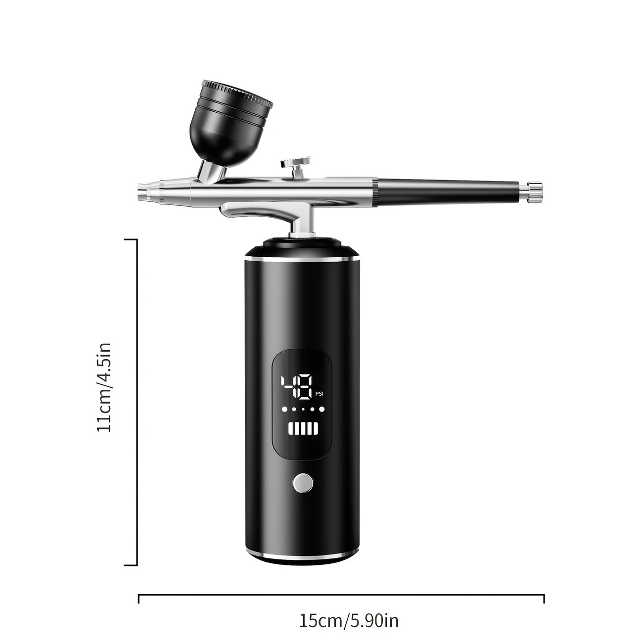 Pink Portable Wireless Airbrush Kit, ideal for nail art, painting, cake decoration, and makeup. Rechargeable design, perfect for both amateurs and โ image 6