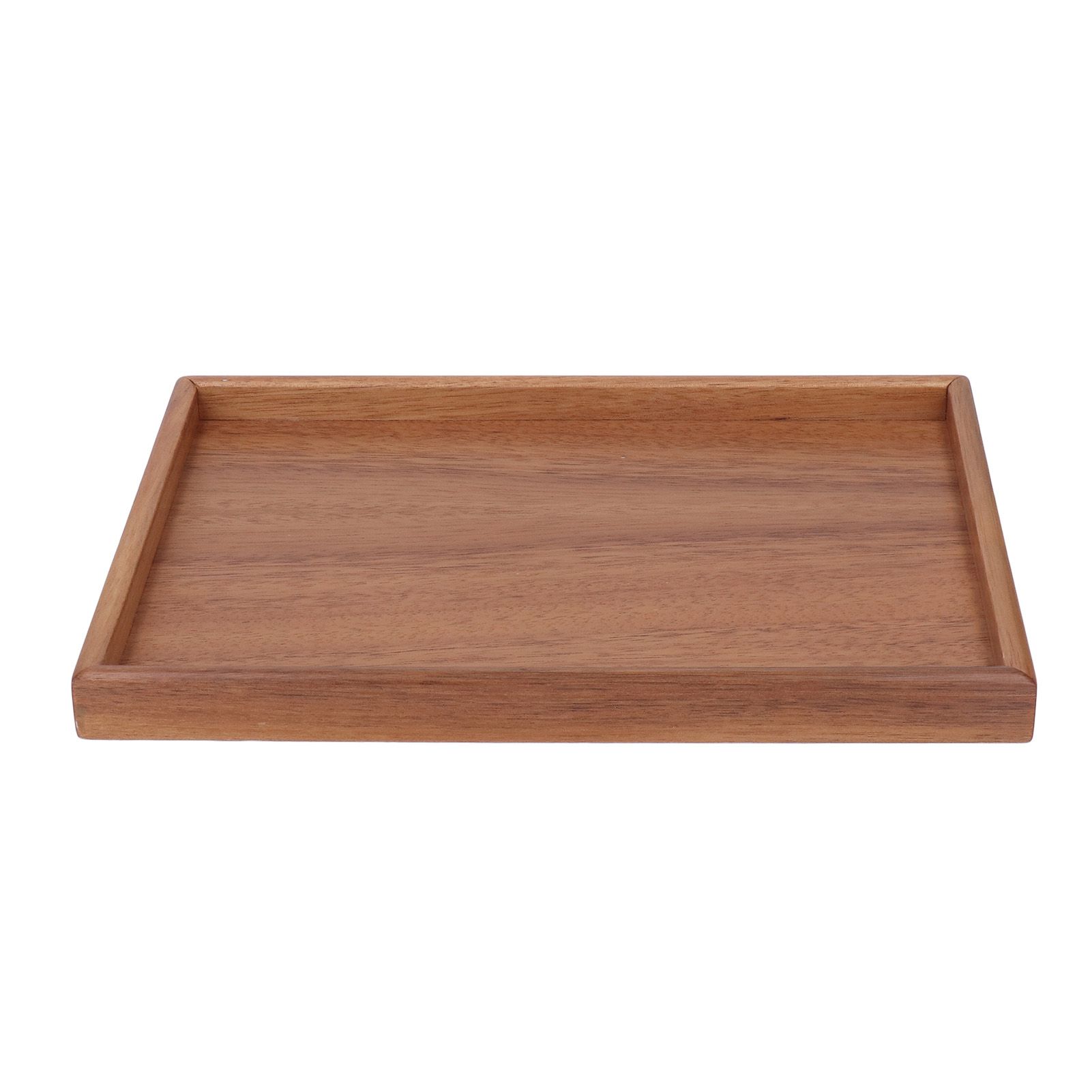 Bamboo Tea Serving Tray Multifunction Decorative Rectangle Bamboo Vanity Tray for Hotel Home Bathroom M โ image 3