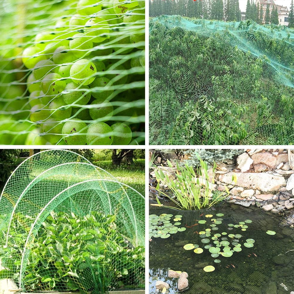 Bird Netting Garden Netting Pest Barrier,Cicada Netting for Garden Against Birds, Deer,Squirrels(13 x 19.8ft Green) — image 6