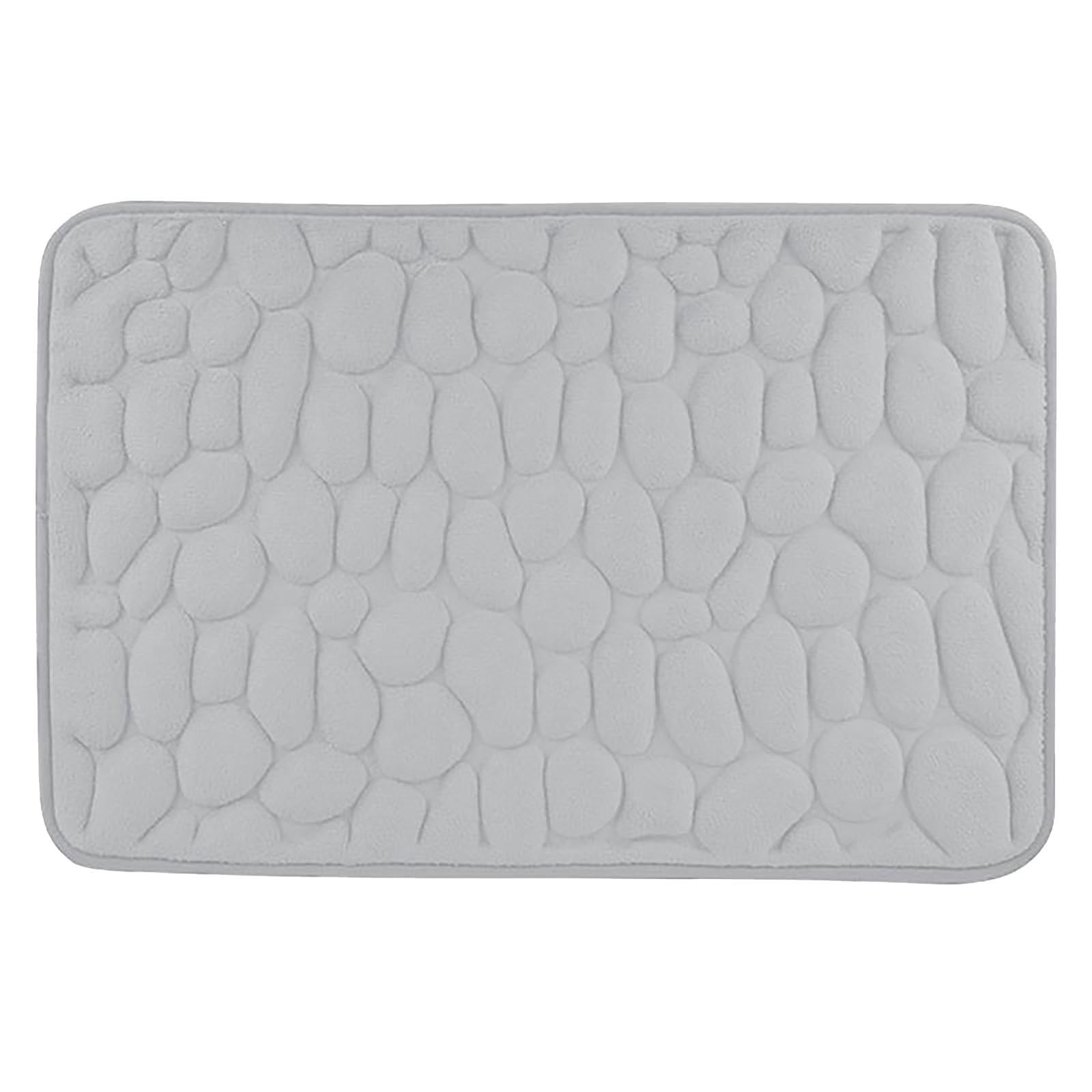 Bathroom Rugs - Ultra Absorbent Non-Slip Floor Bath Mat, Super Soft Shower Mat for Bath Tub, Machine Washable 16 × 24" (Brown) #C-Gray — image 4