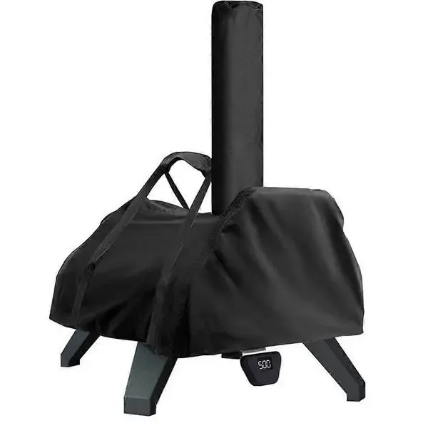 1 Piece 420D Pizza Oven Cover for Karu 16, Waterproof Heavy-Duty Outdoor Cover with Handles, Black, 83 x 52 x 34 cm
