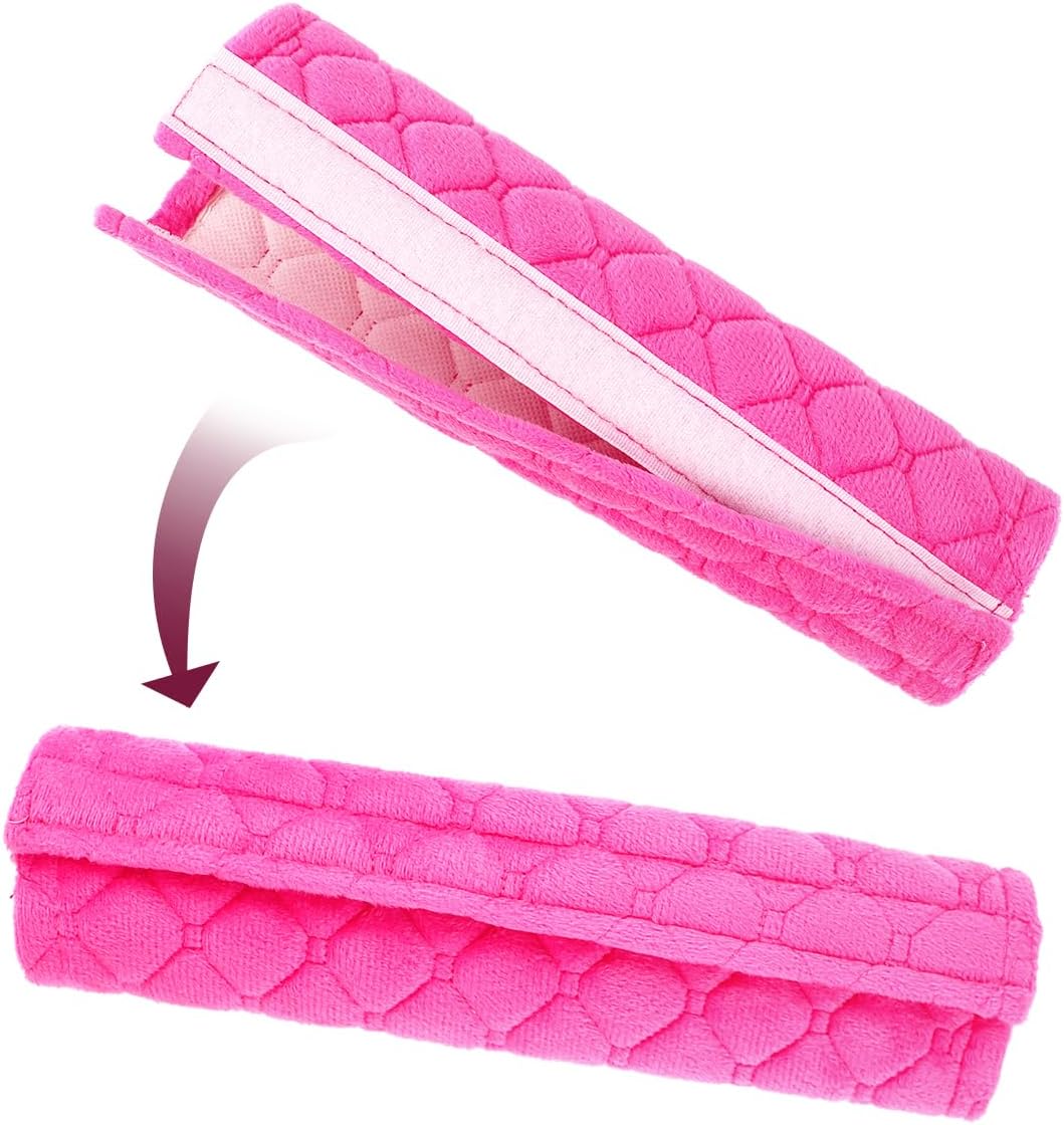 2 PCS Car Seat Straps Shoulder Pads Soft Auto Seat Belt Cover Universal Safety Strap Cover Helps Protect Your Neck and Shoulders from Seat Belt Friction (Rose — image 6