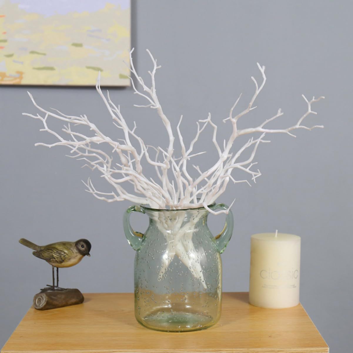 6 Pcs Home Decor Flower Vase Artificial Tree Branches White Vases for Flowers Antler Dried Tree Fake Branches for Decoration Vase — image 4