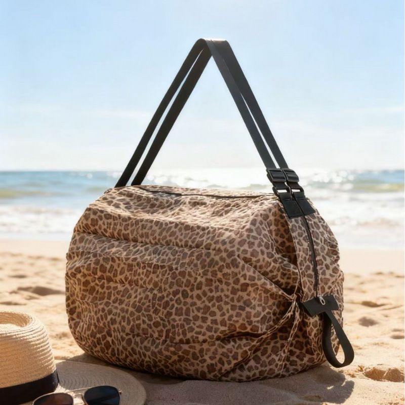 1PC Reusable Foldable Shopping Bag – Oxford Cloth Material, Travel Beach Tote, Supermarket Grocery Carry Bag, Compact and Durable — image 5