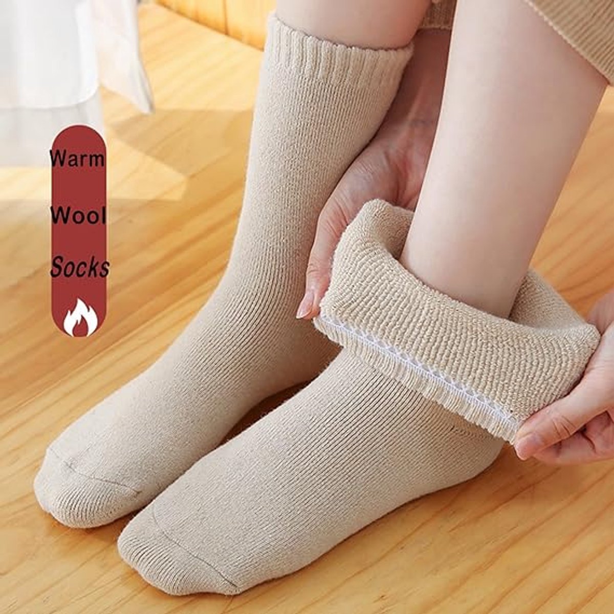 Warm winter socks for women - pack of 5 Pairs Thick Winter Socks - Thermal Men's Socks - extra thick warm socks - perfect birthday or Christmas gift - Non-slip — image 2