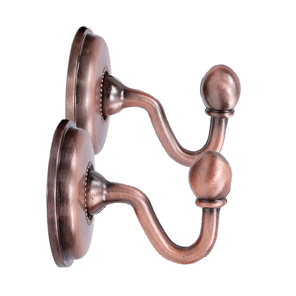 Organization And Storage 2x Metal Curtain Holdback Wall Tie Back Hooks Hanger Holder Window Curtain Hooks Rose Gold — image 2
