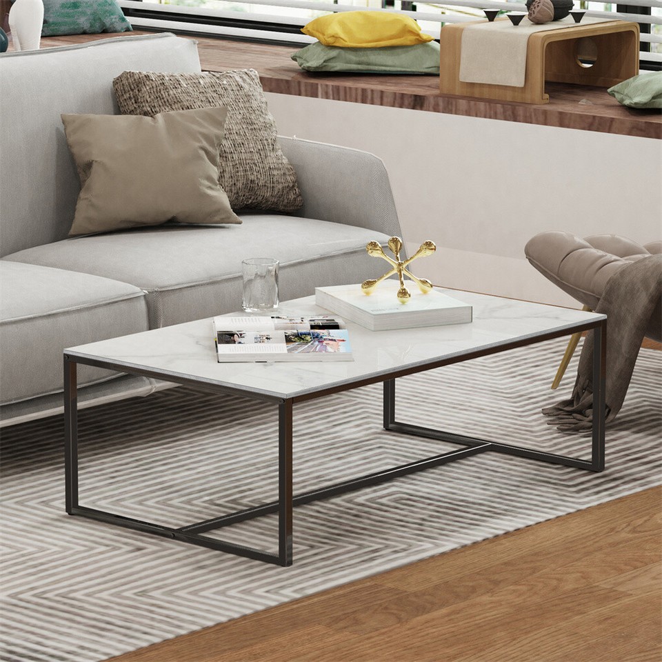 Elegant Heavy Duty Stone Coffee & Side Table — image 2