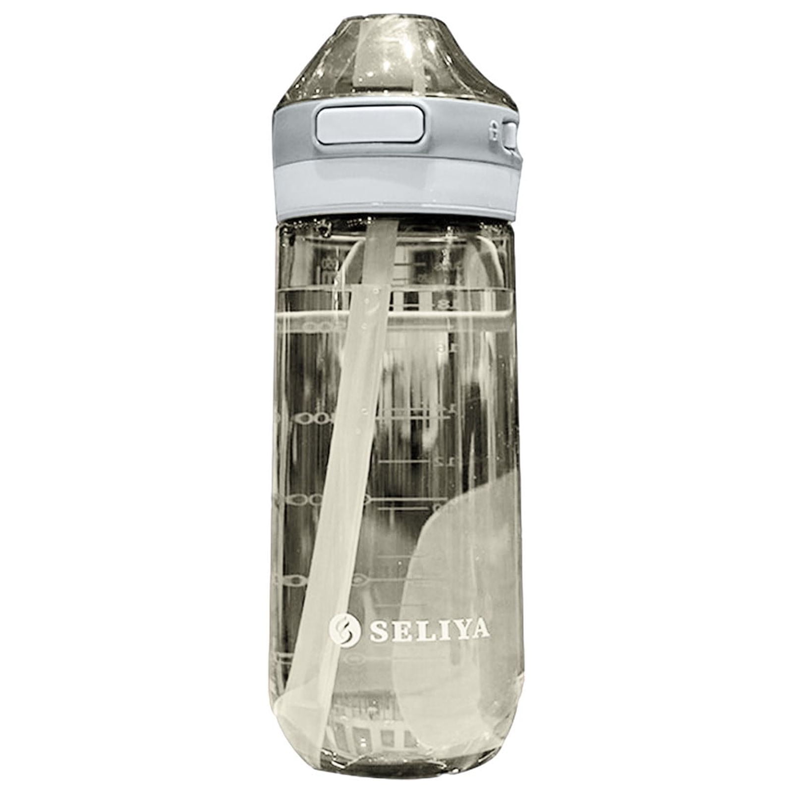 Straw Water Bottle, Water Bottle Cup for Kids/Toddlers Ages 3+ Spill Proof Leak Proof, Water Bottles Great for School Sports Daycare & Camp White — image 2