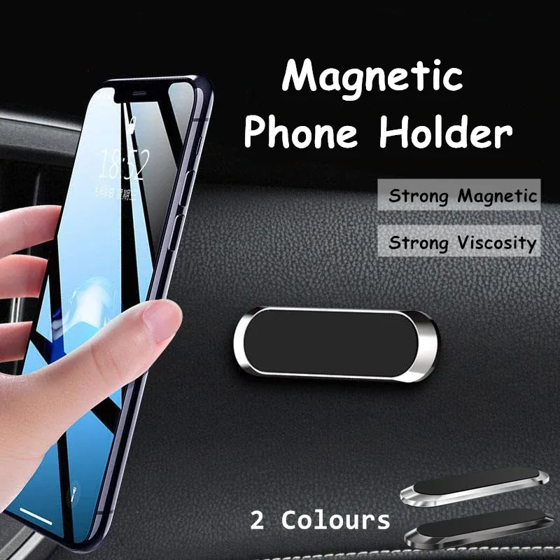Phone Holder Mount Dashboard Stand for Car Mobile Smartphone Mini Size Grip Pad - Silver *1 Unit — image 2
