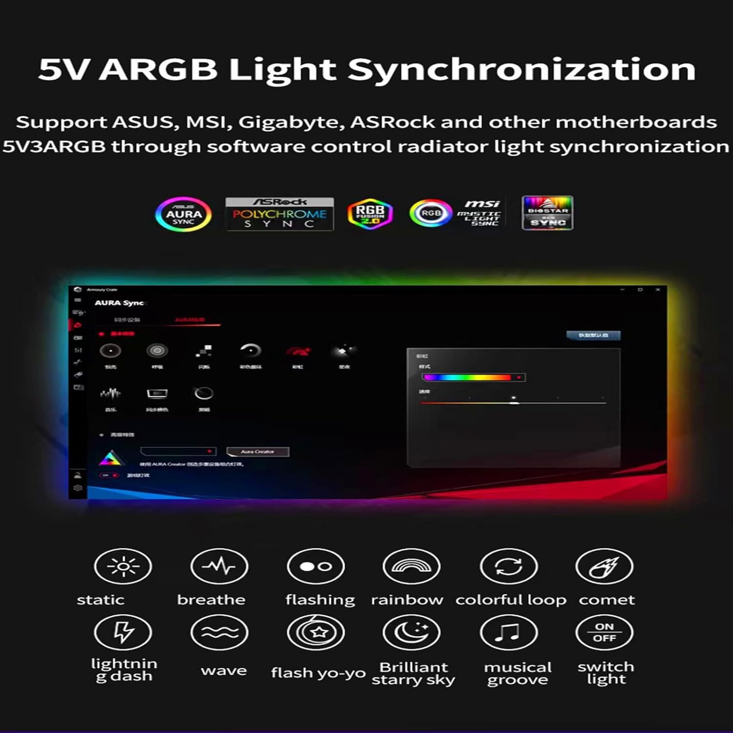 ShakingTank ARGB and PWM HUB 9 PortsFor A-RGB &PWM Case Fan Hub with Controller and SATA Power Input, Magnetic backplane Splitter 5V/3PIN ARGB Case Fan Hub โ image 4