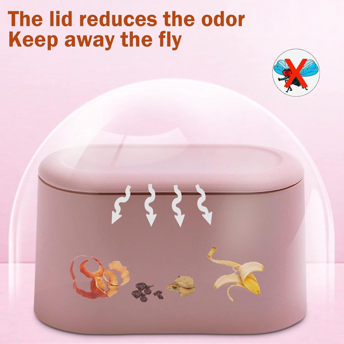Trash Can - Sensor Trash Can - Sturdy - Countertop Waste Bin - Mini Trash Can - Desktop - Tabletop Waste Bin - Plastic Trash Can - Bathroom Waste Bin — image 4