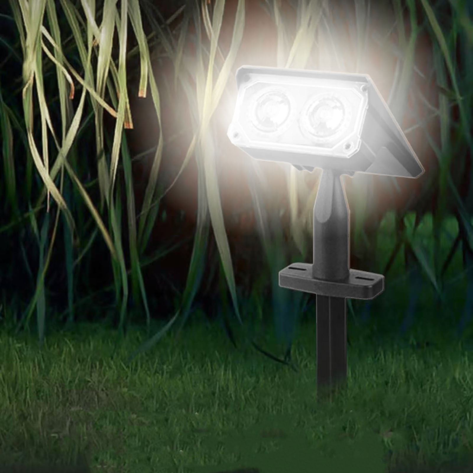 Solar Spot Lights Outdoor for Flag, Tree, Sign, Mailbox, Solar Lights Outdoor Waterproof, Bright Landscape Spotlights, Dusk to Dawn Lighting, for Yard Patio