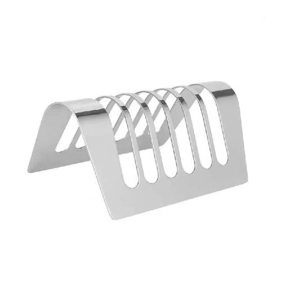 Toast Rack Bread Holder 6 Slice Slots Stainless Steel, dry placement rack, toast slices display rack, drain rack, tableware — image 4