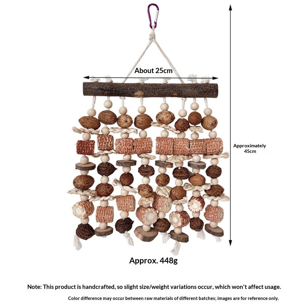 Large parrot toys, natural nuts, corn cobs, wooden African grey macaw, chew and tear toys, cockatoos, and large and medium-sized birds — image 5