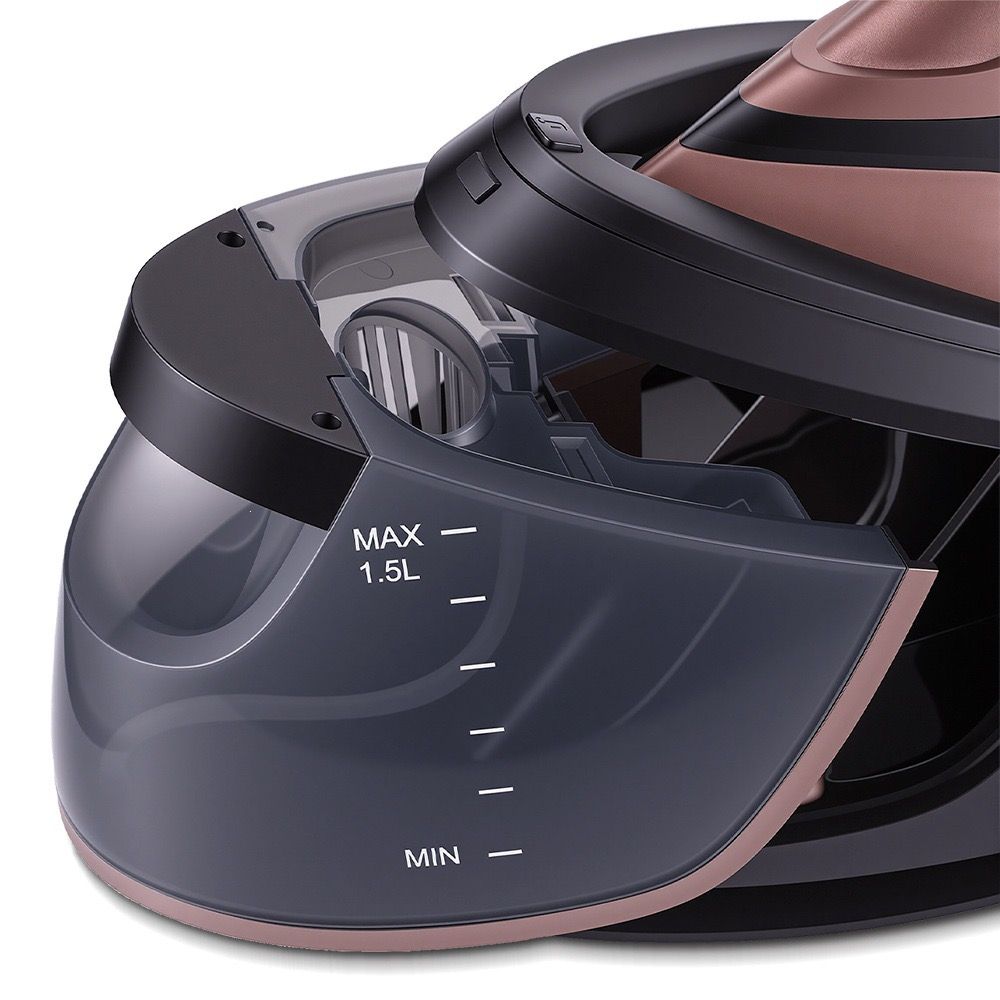 Professional Steam Iron with Ceramic Soleplate and 1.5L Detachable Water Tank for Home Use, Vertical Steaming, Dry Ironing, and Auto Shut-Off Feature for — image 6