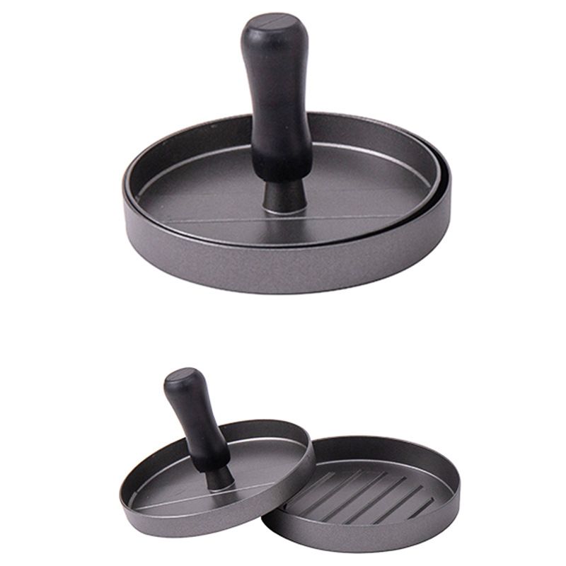 Hamburger Press Patty Maker Aluminum Non-Stick Burger Press with Wax Paper Plastic Gloves and Spatula, 4.5 in Diameter — image 5