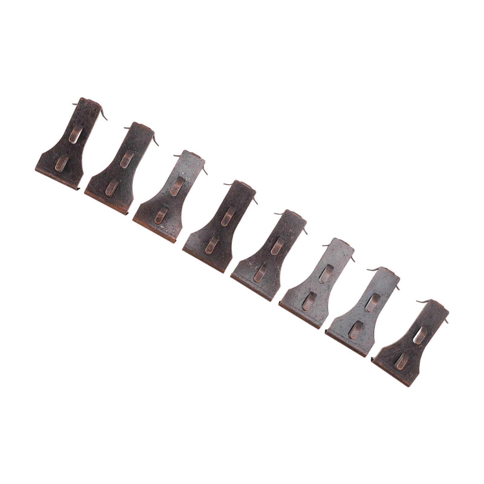 8Pcs Brick Hook Clips Steel Brick Hanger Fits Standard Size Bricks 2 1/4 Inch to 2 3/8 Inch in Height — image 3