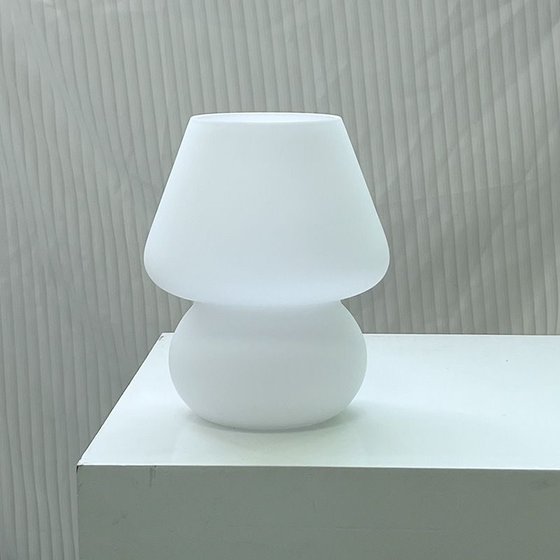 Mushroom lamp, Glass Vintage Beside Lamp with 7 Color Temperature Modes, Dimmable Mushroom Night Light, Small Nightstand Desk lamp โ image 2