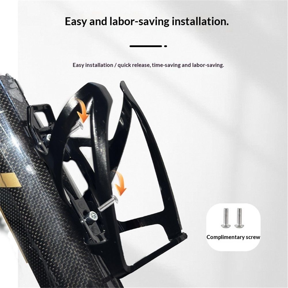 Universal Bicycle Bottle Cage - Durable Cup Holder Rack for Road water bottle cage, Easy Installation (black) — image 2