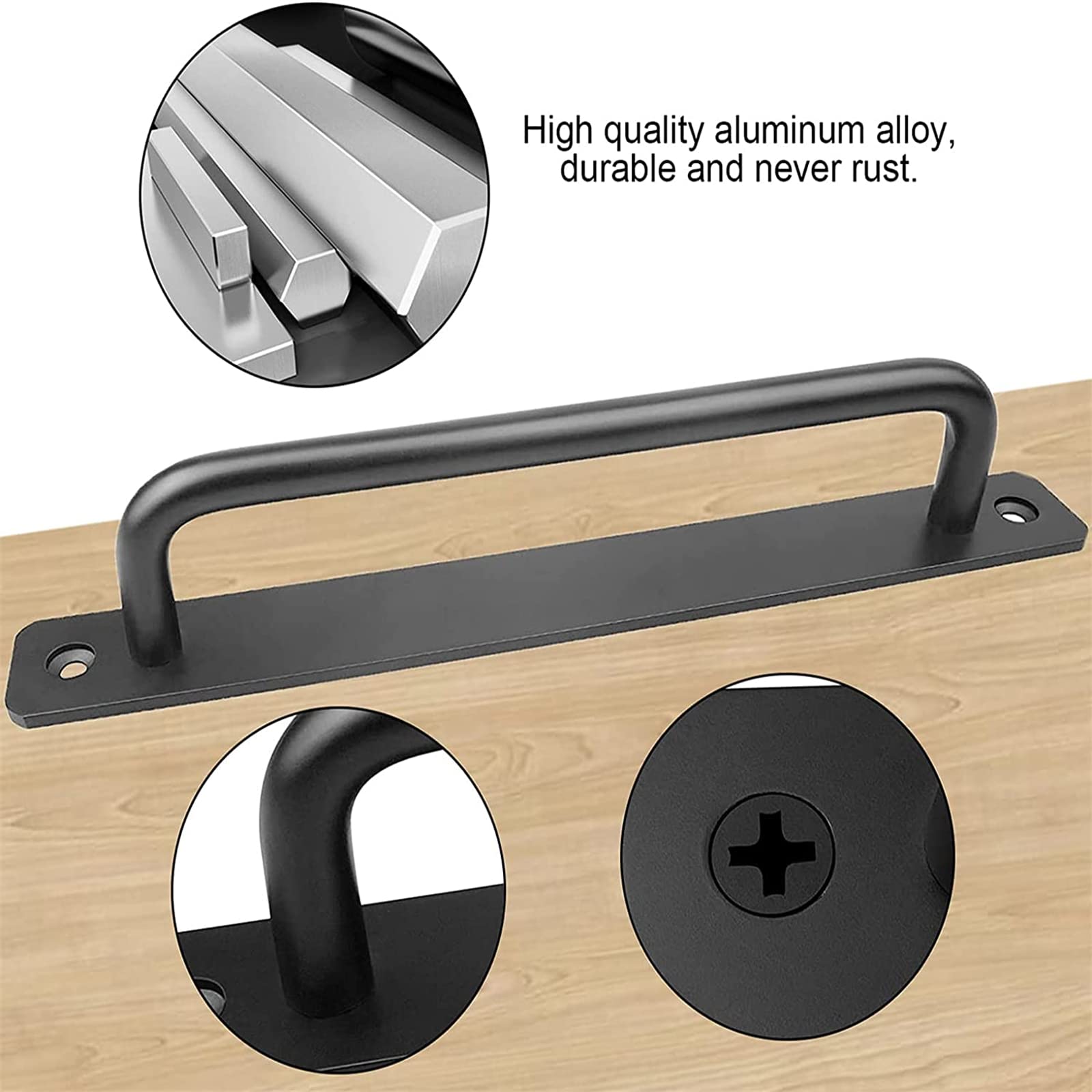 Barn Door Handle Sliding Door Pull Cabinet Door Handles Drawer knobs Kitchen Handles Hardware — image 2