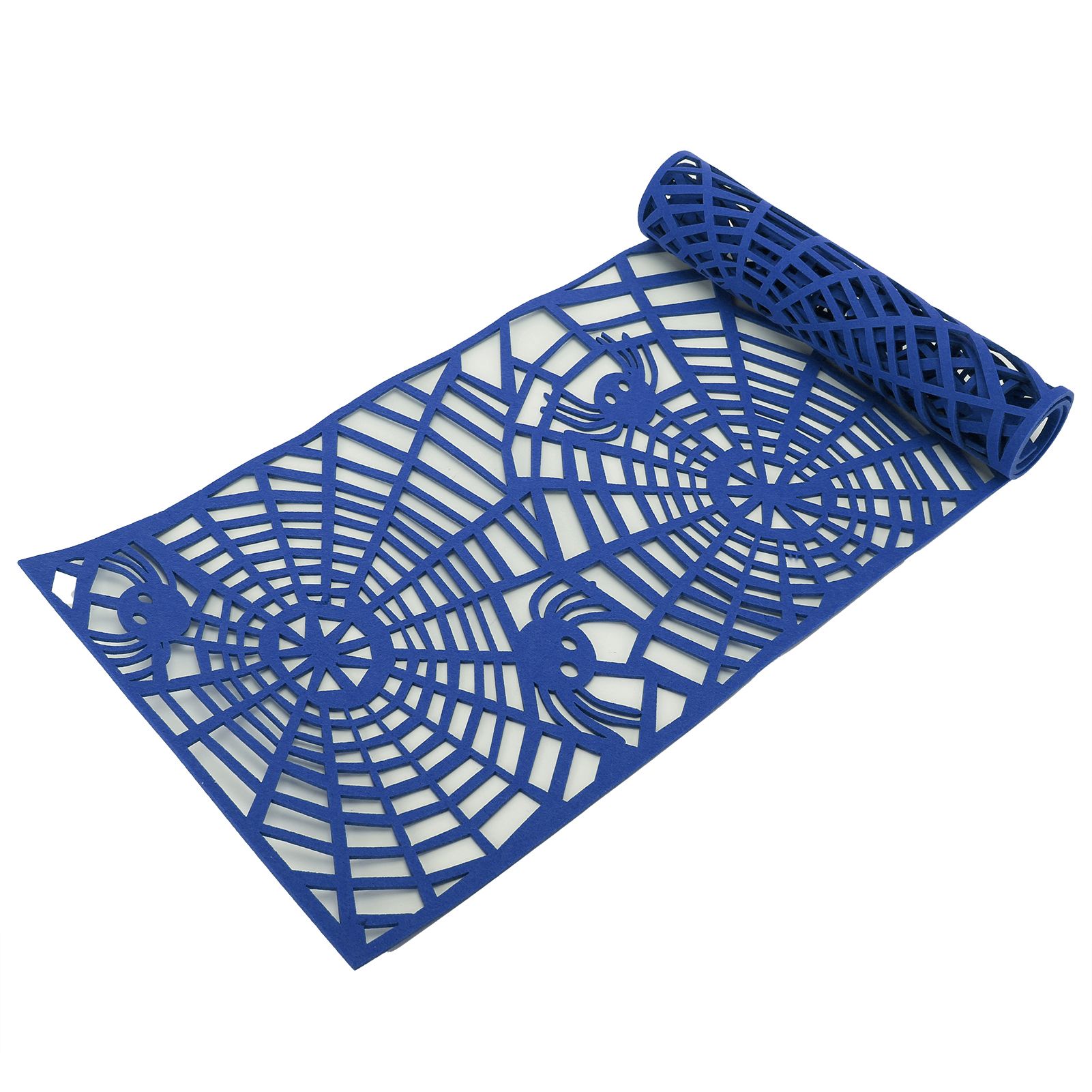 Rectangle Shape Tablecloth Hollow Out Table Runner for Wedding Household DecorationsDark Blue — image 6
