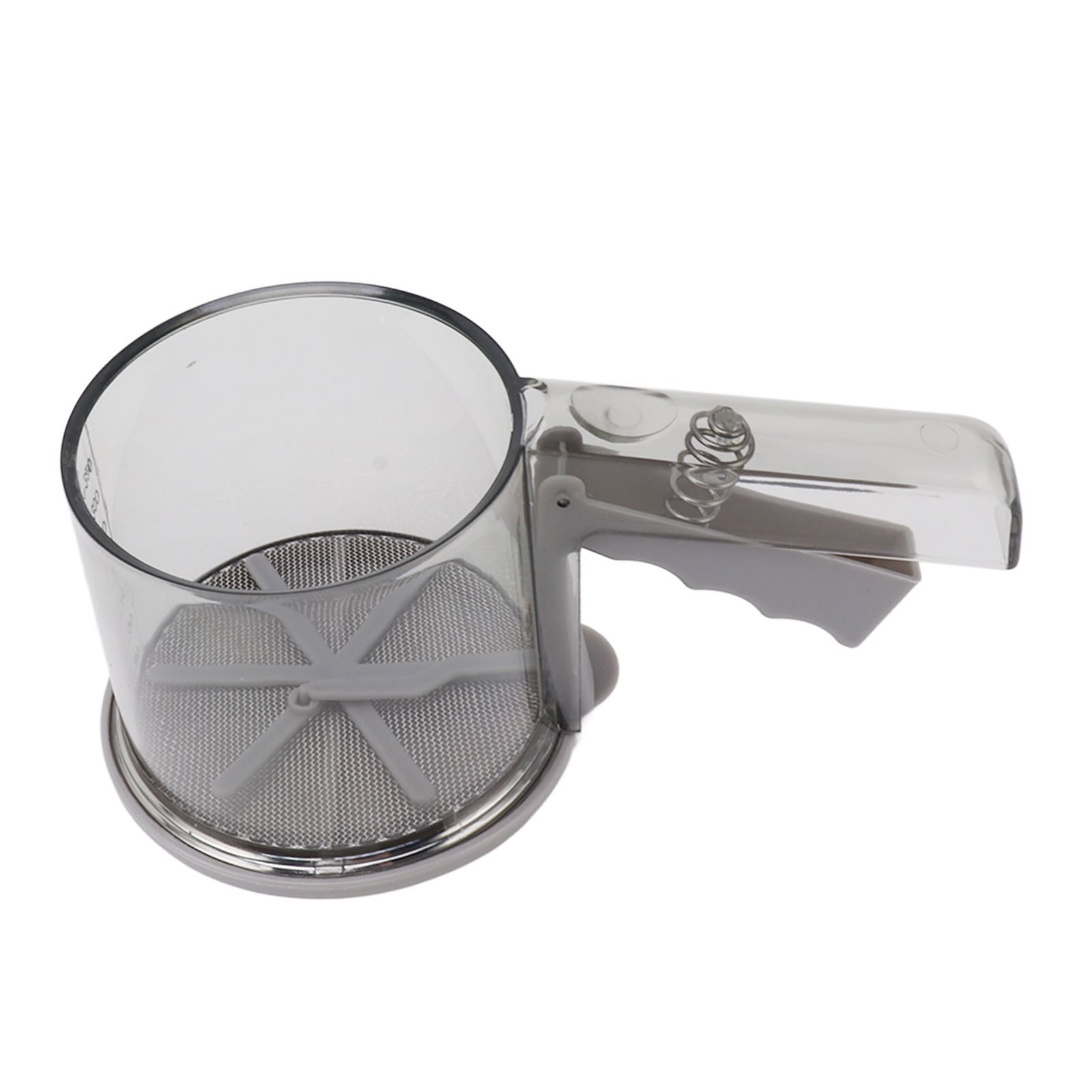 Flour Sifter Sieve PP Transparent Adjustable Fine Mesh One Hand Operation Powder Sifter Sieve for Kitchen Baking Single Layer โ image 5