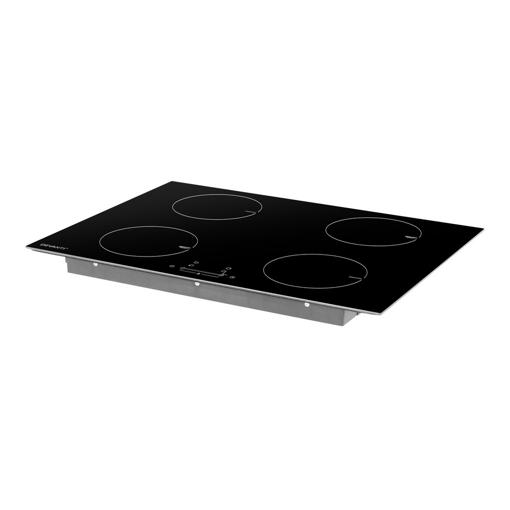 Devanti Electric Induction Cooktop 70cm Ceramic 4 Zones Stove Cook Top Hot Plate 7000W — image 3