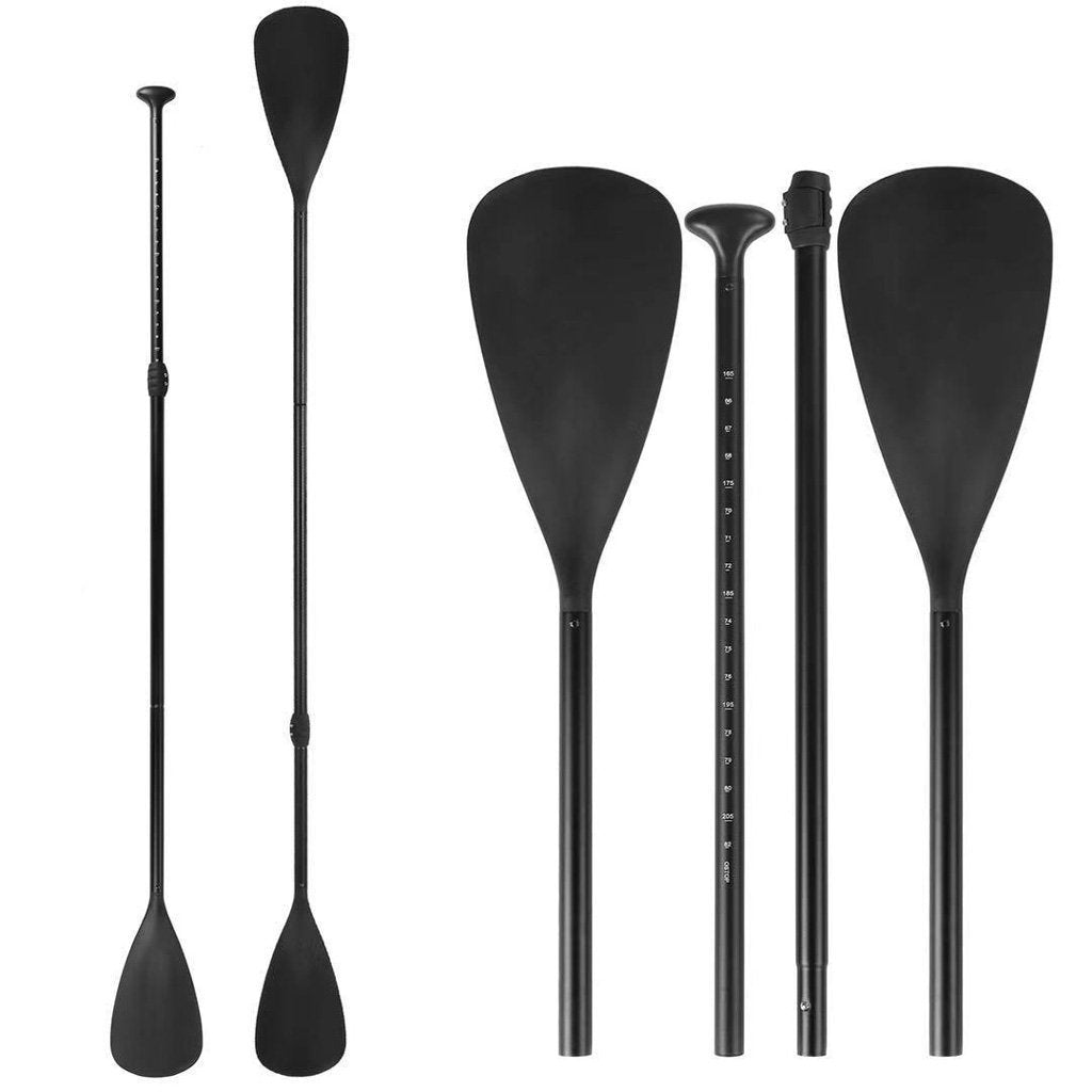 Alloy Adjustable 2-part SUP Paddle Stand Up Paddle Board Edge Guard 160-215cm Double โ image 4