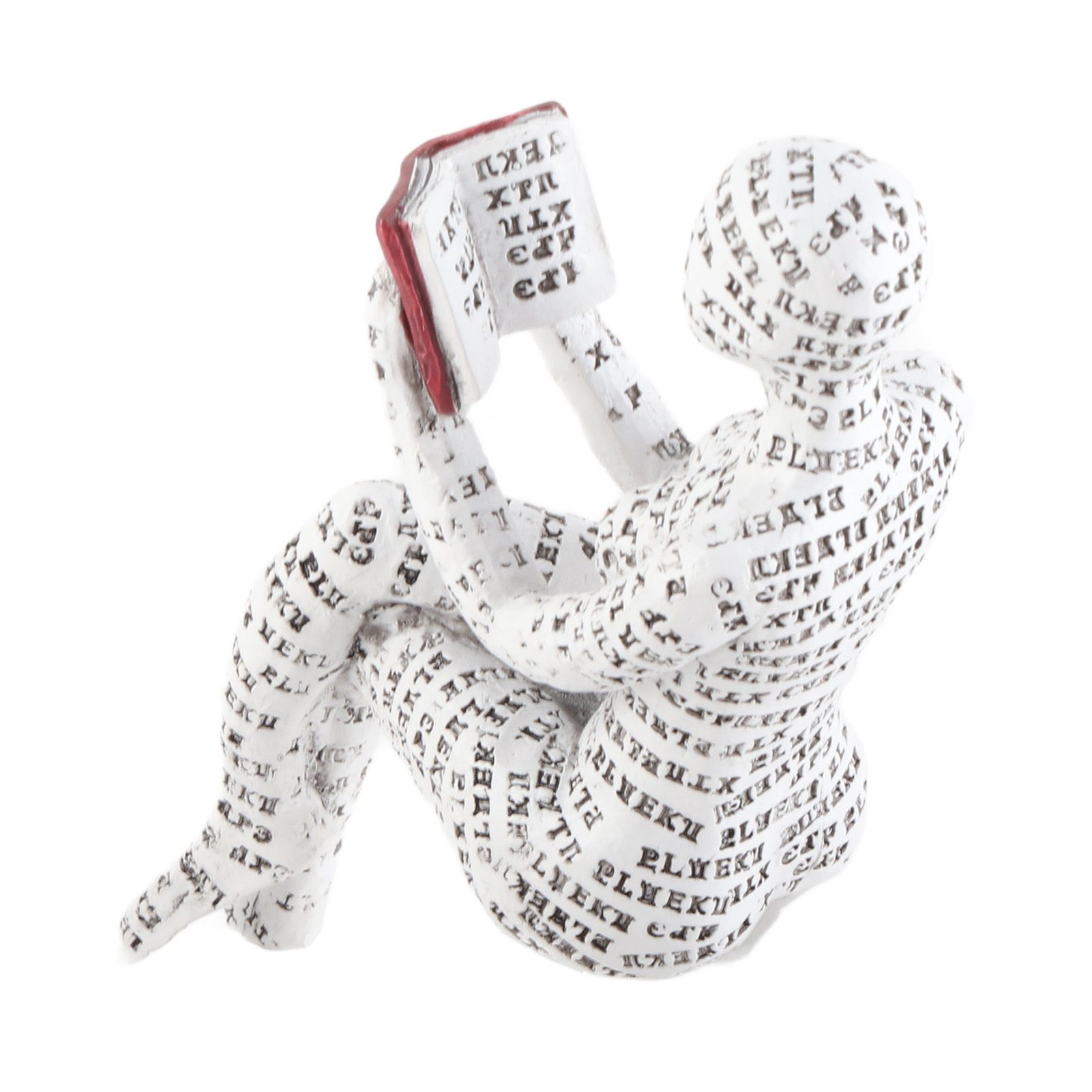 Resin Reading Woman Figurine Innovative Lady Reading Pulp Molding Bookshelf Ornaments for Home Decoration D — image 5