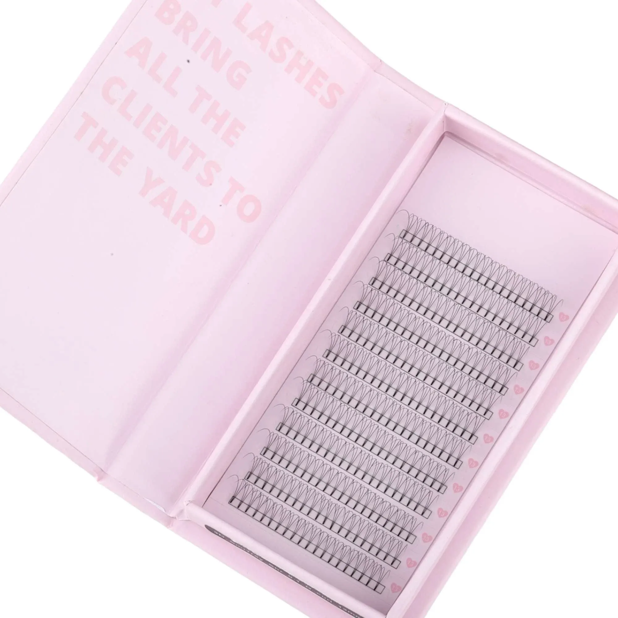 Miosh Eyelash Extensions - 3D Premade Volume Short Stem Eye Lash 0.10 / D CURL — image 6