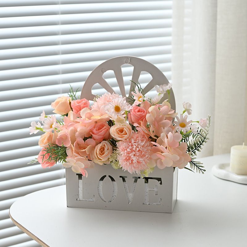 Artificial Sunflowers Wall Hanging Flowers Simulation Flower Basket Living Room - Multi-color - Size 8 — image 4
