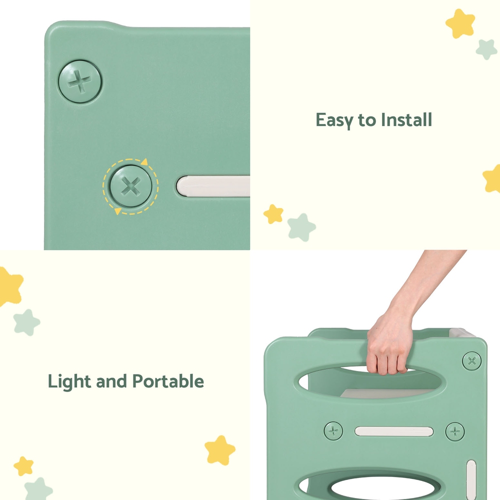 Keezi 3PCS Kids Table and Chairs Set HDPE — image 6