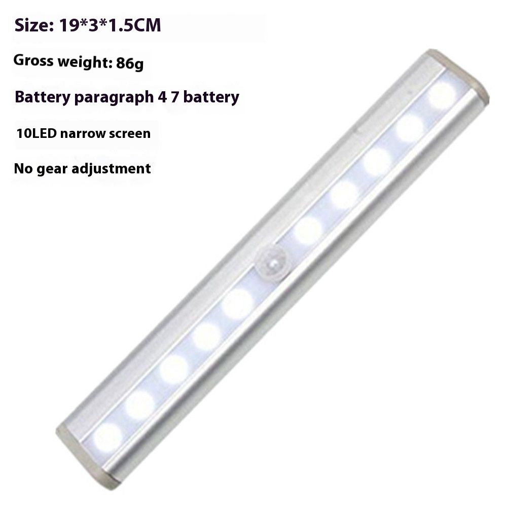 Under Cabinet Lights, 10-led Wireless Motion Sensing Stick-on Anywhere Step LED Light Bar with Magnetic Strip, Pure White โ image 5
