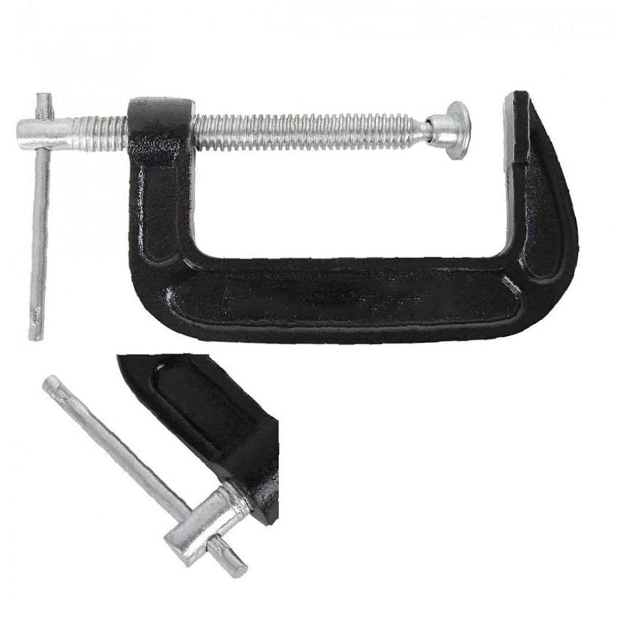 3 Inch C-Clamp Set, Heavy Duty Steel C Clamp Industrial Strength C Clamps for Woodworking, Welding, and Building(2PCs) — image 2