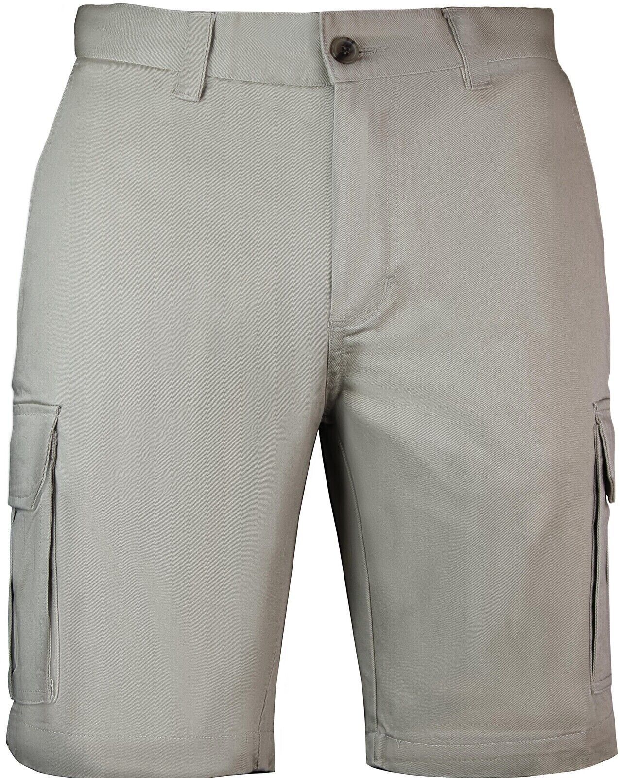 Mens Cargo Shorts 100% Cotton Casual Work Wear Half Pants Summer Army Military - Fawn
