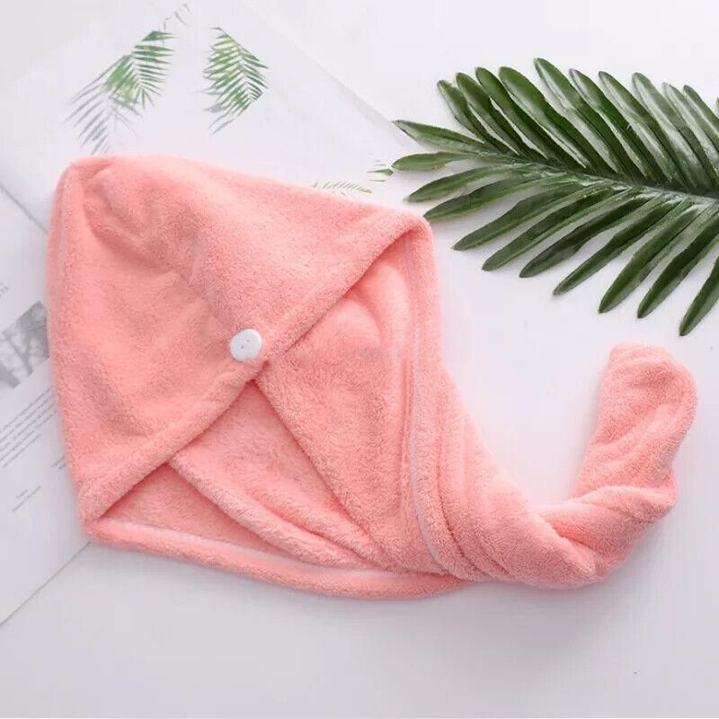 Fast Dry Hair Cap Wrap Towel Quick Drying Turban Bath Head Magic Wrap Hat Spa Au - Blue โ image 3