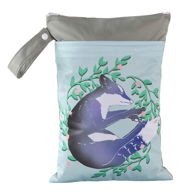 Cartoon Storage Hanging Bag Travel Dry Wet Separation DWST62 25cm*35cm (double zipper)
