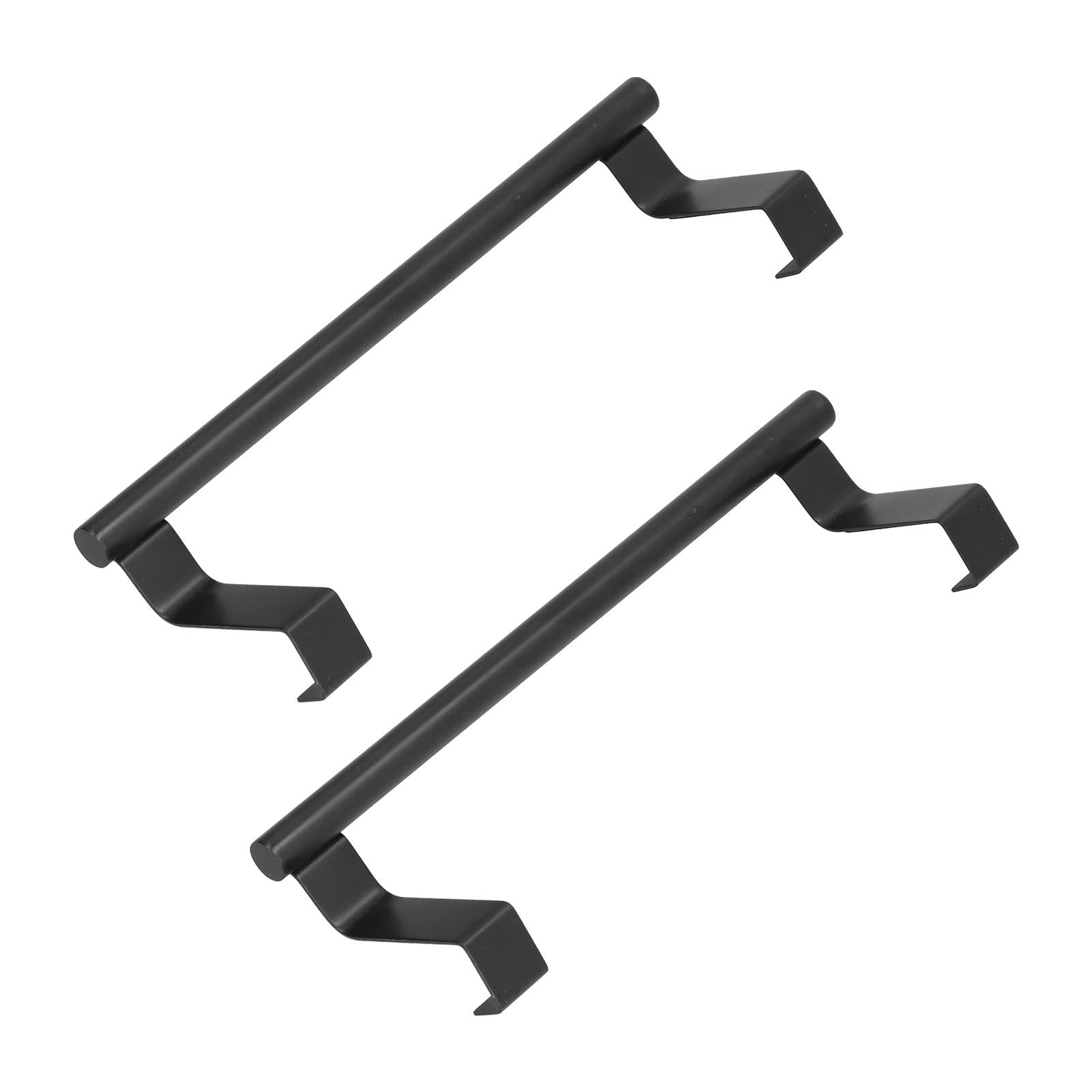 2Pcs Towel Rack Black Hangable Punch Free Nail Free Cabinet Door Towel Rack for Home Hotel23CM โ image 5