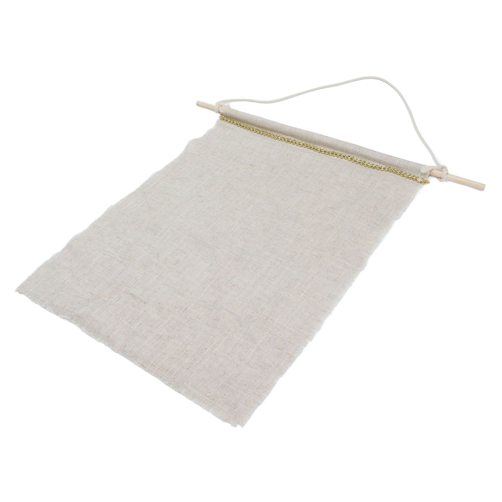 Pockets Cotton Linen Wall Hanging Earrings Storage Bags Multifunctional Home Decor Hanging BagS — image 2
