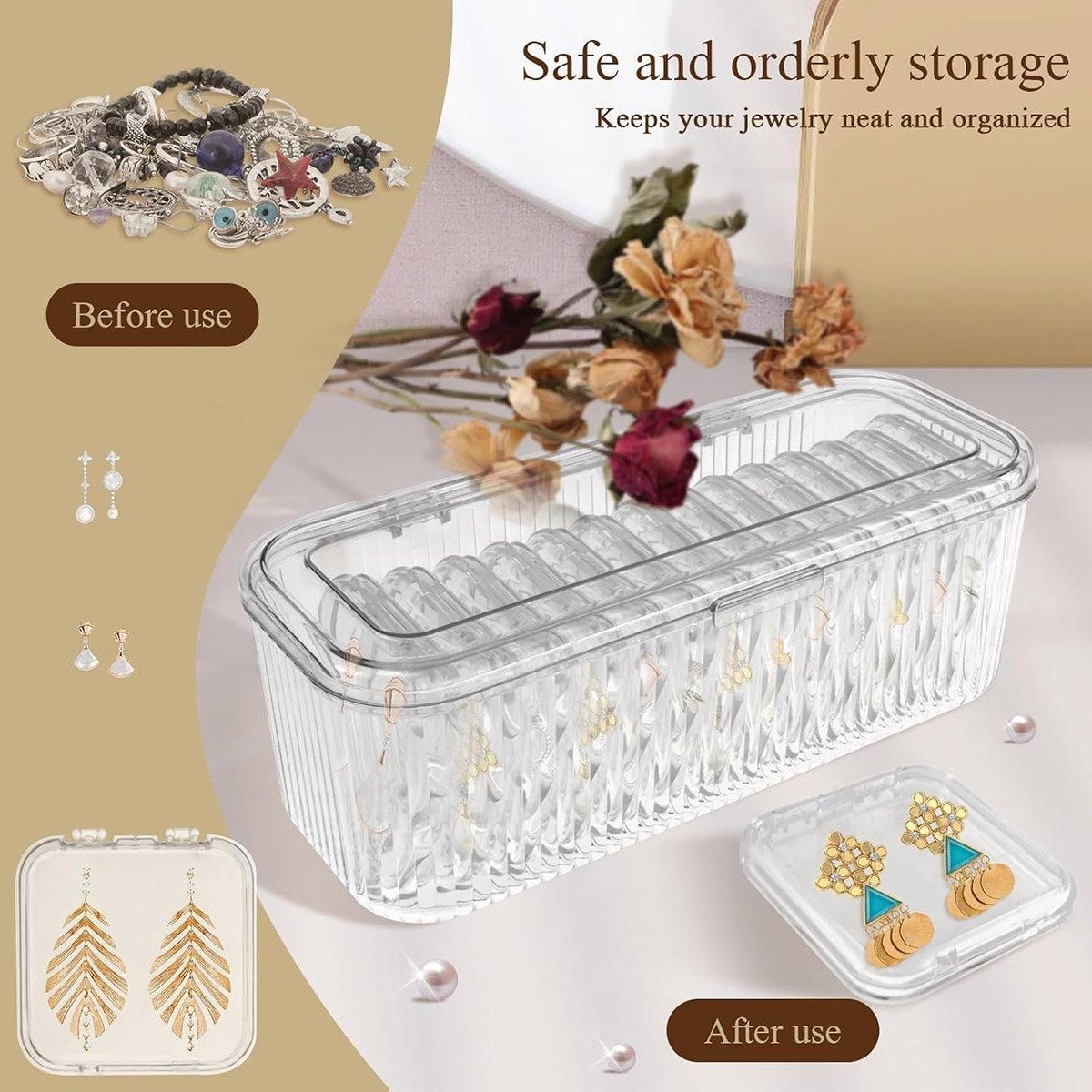 15pcs Transparent Storage Box Jewelry Organizer Bracelet Necklace Anti-Oxidation โ image 5