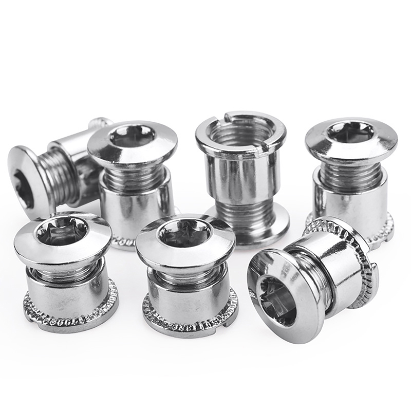 5-speed chainring mounting plate bolt nut chainring road bike parts black — image 3