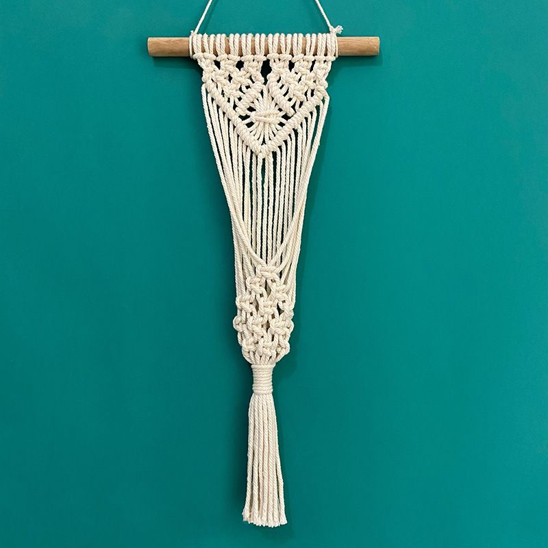 Hand-Woven Wall Flowerpot Hanging Basket net Bag Wall-Mounted Garden Home Rope Holder Woven Beige Stand Flower for Net Hanger โ image 4