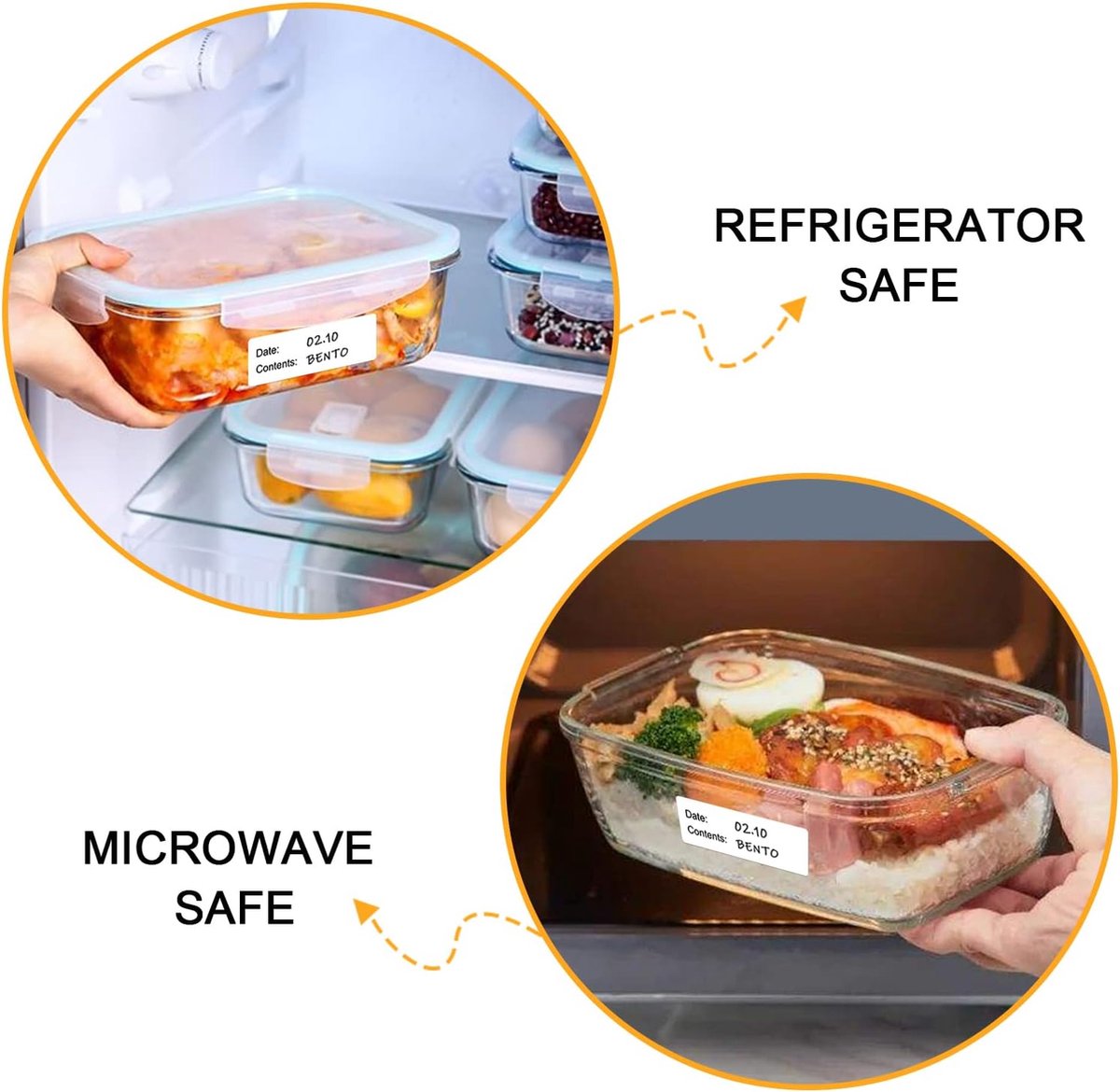 500 Pieces - Freezer Labels - Freezer Stickers - Food Labels - Best Before Labels - 2.5*5cm - Writable - For Containers, Boxes, Bags โ image 5